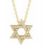 Diamond Star of David Necklace