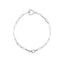 Diamond Heart Paperclip Bracelet
