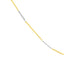 Hope Two Toned Slim Necklace (Polished Long Bars)