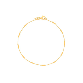 Hope Slim Bar Bracelet (Polished Short Bars)