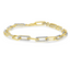 Paperclip Diamond Link Bracelet