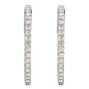 Diamond Inside Out Hoops
