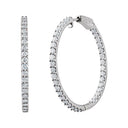 Diamond Inside Out Hoops