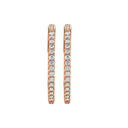 Diamond Inside Out Hoops