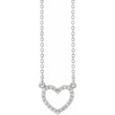 Petite Diamond Heart Necklace