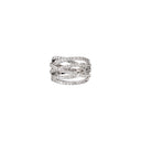 Diamond Crossover Ring
