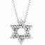 Diamond Star of David Necklace