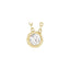 Diamond Bezel Necklace in 14K Yellow Gold