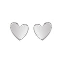 Asymmetrical Heart Studs