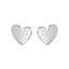 Asymmetrical Heart Studs