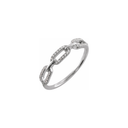 Diamond Chain Link Ring