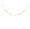 Hope Slim Bar Necklace (Polished Long Bars)