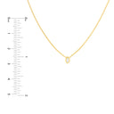Marquise Bezel Diamond Necklace