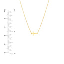 Mini Horizontal Cross Necklace