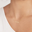 Momma Diamond Necklace in 14K Yellow Gold