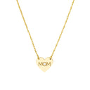 MOM Heart Pendant Necklace