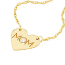 MOM Heart Pendant Necklace