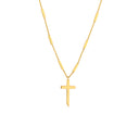 Hope Bar Cross Necklace