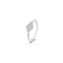 Sumaku Solitaire Pavé Filled Ring