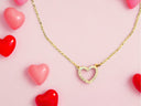 Petite Diamond Heart Necklace