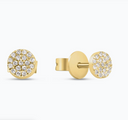 Pavé Diamond Disc Studs