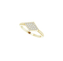 Sumaku Solitaire Pavé Filled Ring